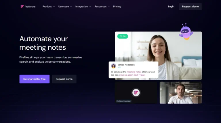 Fireflies AI website