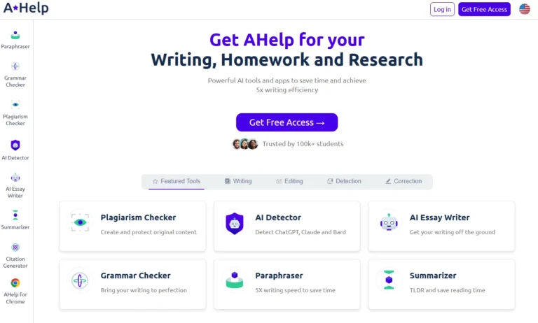 AHelp AI website