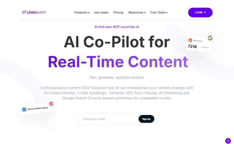 LongShot AI website